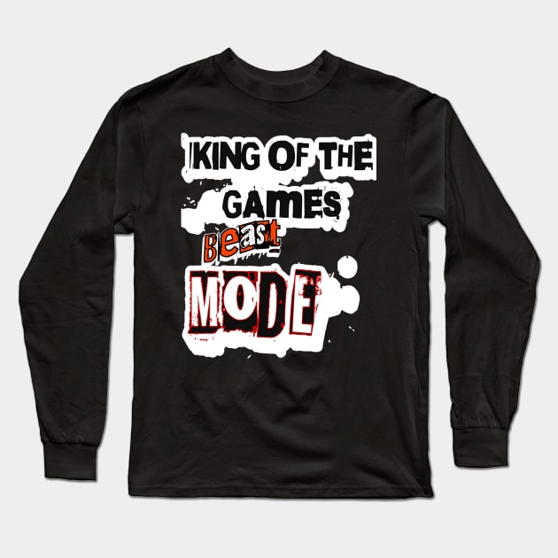 King Of The Games, Beast Mode Long Sleeve T-Shirt by Customo